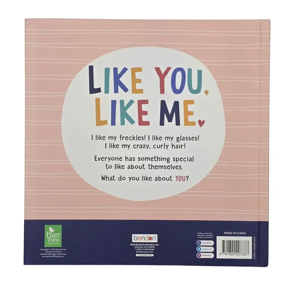 LIKE YOU, LIKE ME – RAMONA BINGHAM & HEATHER BROWN – PIGGY TOES PRESS – 2020